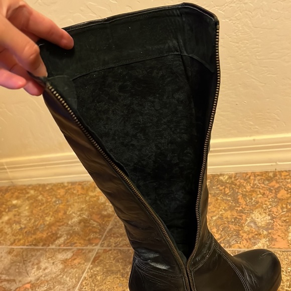 Jeffery Campbell Black Leather Go-Go Boots - Picture 11 of 14